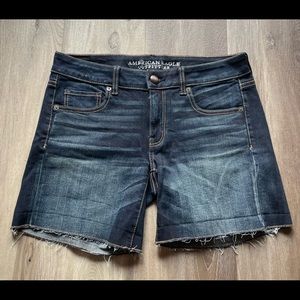 American Eagle Midi super stretch jean shorts